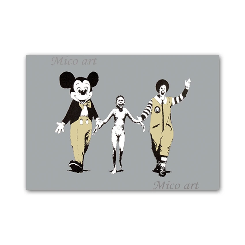 

Handmade Cartoon Canvas Wall Hanging Picture Art Animal Oil Painting Wall Home Decoration Art Pieces For Children Room Decor