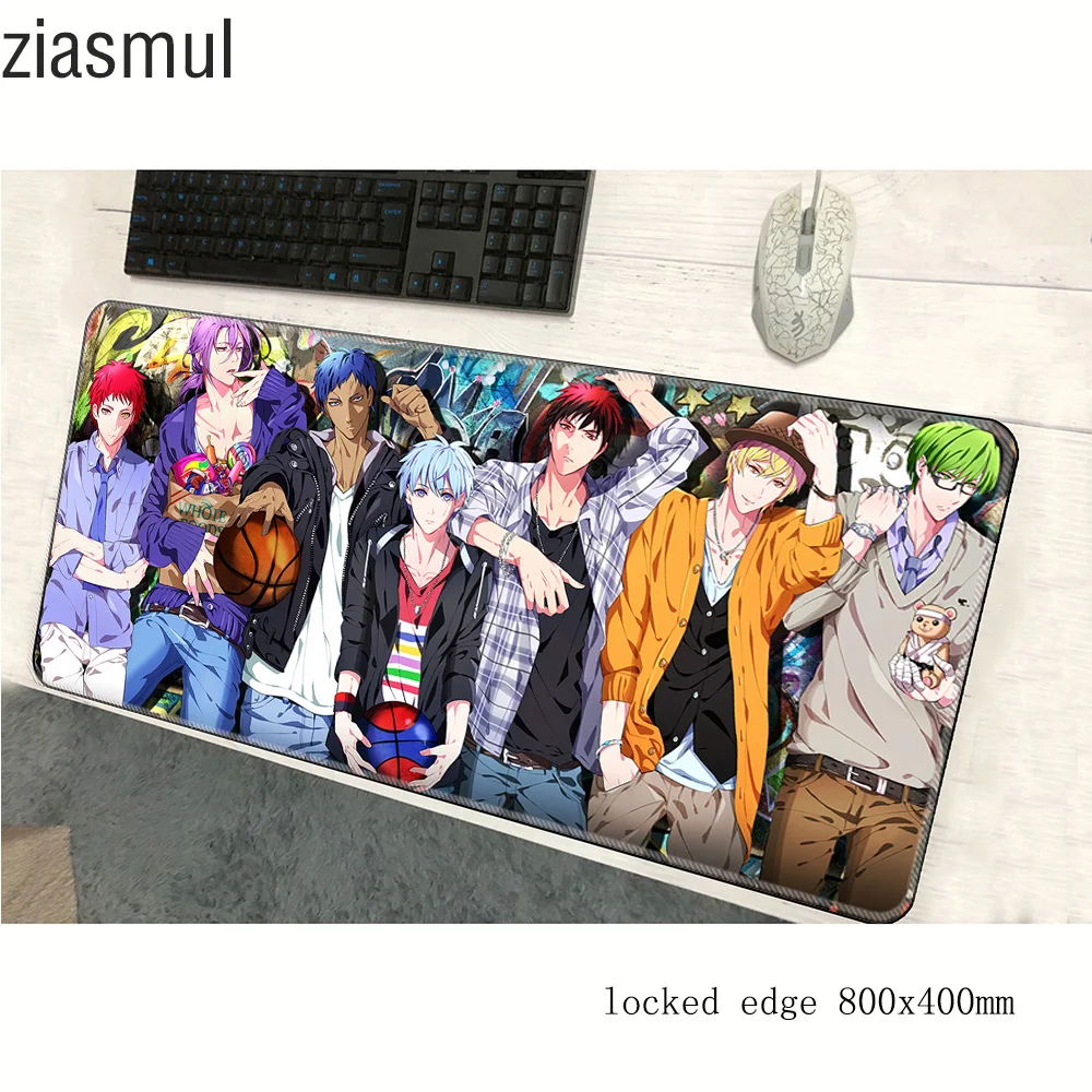 Игровой коврик для мыши Kuroko, Настольный коврик для баскетбола, 800 х400х3 мм