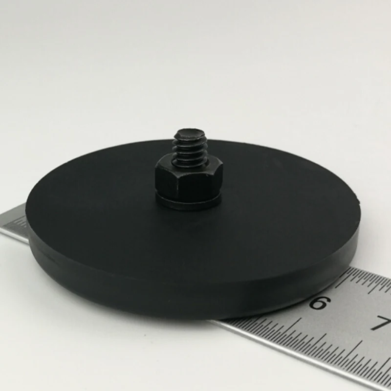 2 шт. D60mm Imanes супер сильный Неодимовый Магнит База с покрытием резина для камеры