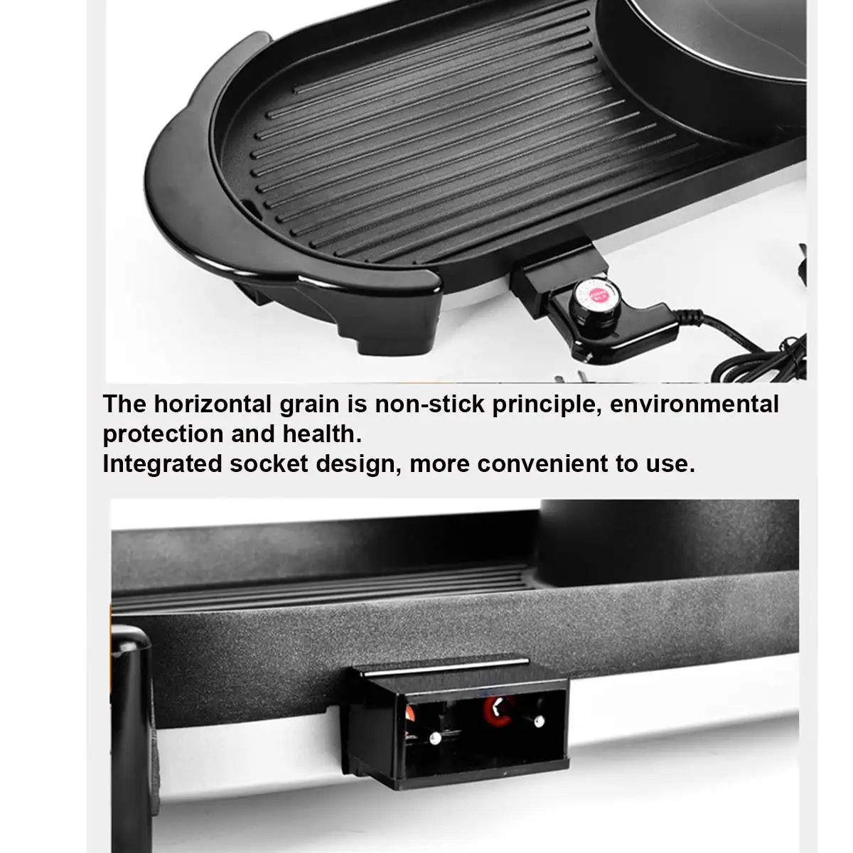 Скидка Устройство для приготовления горячего горшка, устройство для бездымного барбекю, антипригарная домашняя барбекю-гриль, для приготовления ...