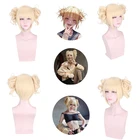 Мой герой Академия химико Тога Косплей золотой парик + Бесплатный парик Кепка костюм Хэллоуин Рождественская Вечеринка Парики