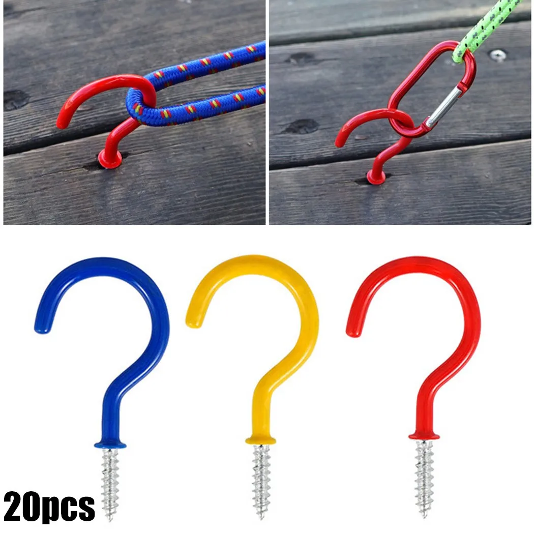 

20pcs Tent Pegs 7.3*3.7cm Multipurpose Durable Steel Peg Heavy Deck Pegs Outdoor Nails Tent Accessories