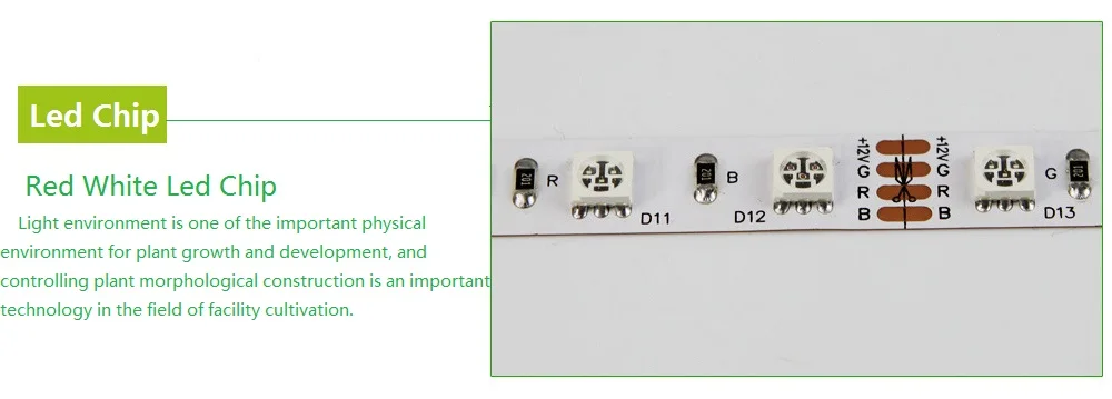 Светодиодные фитолампы полного спектра 5 м светодиодная ленсветильник