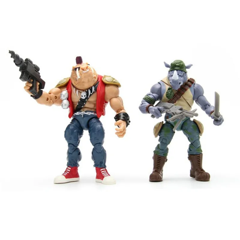 Канализации Черепашки Rocksteady Bebop аниме фигурку префект качество солдат ручной