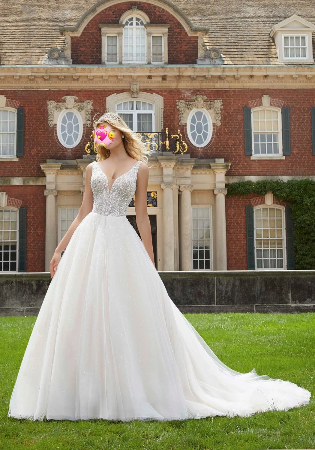 

Lace Luxury Wedding Dresses Chapel Train Tulle Sweetheart 2021 Bridal Dresses for Women Party Wedding Gowns Organza Beading