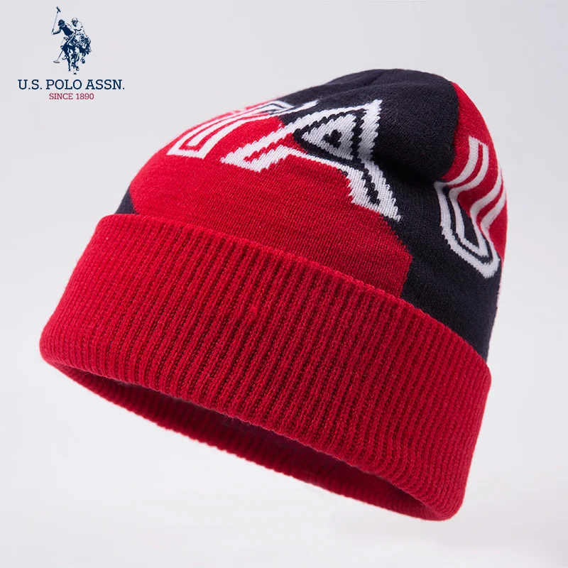 Американское поло. Осенне-зимние шапки Assn и яркие мужские женские вязаные