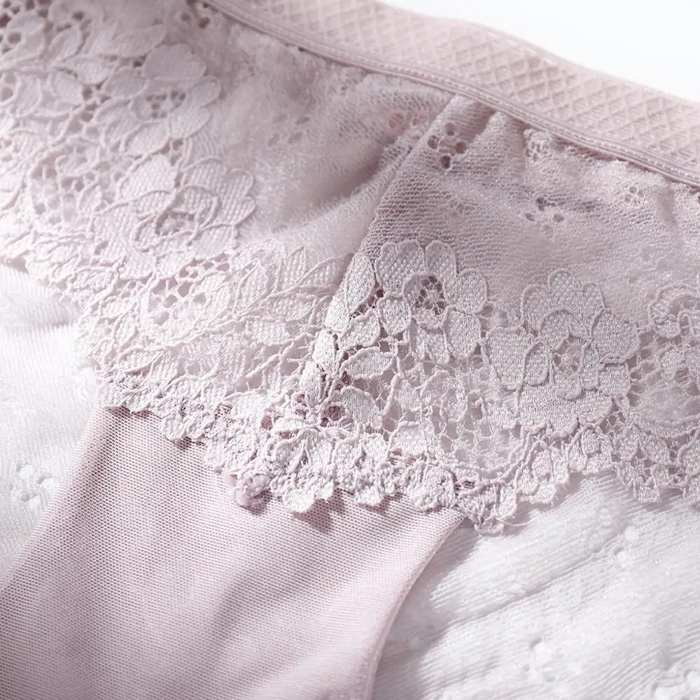 Женские трусы-плавки из дышащей ткани сексуальные кружевные трусы ледяного