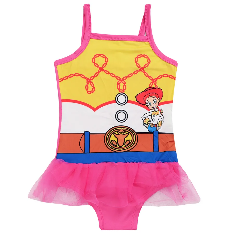 От 4 до 12 лет История игрушек Девочки Цельный купальник купальники для девочек