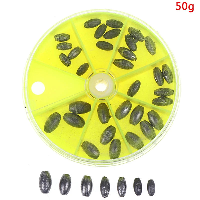 1 коробка свинец комплект грузил весов привести падения полые грузило для