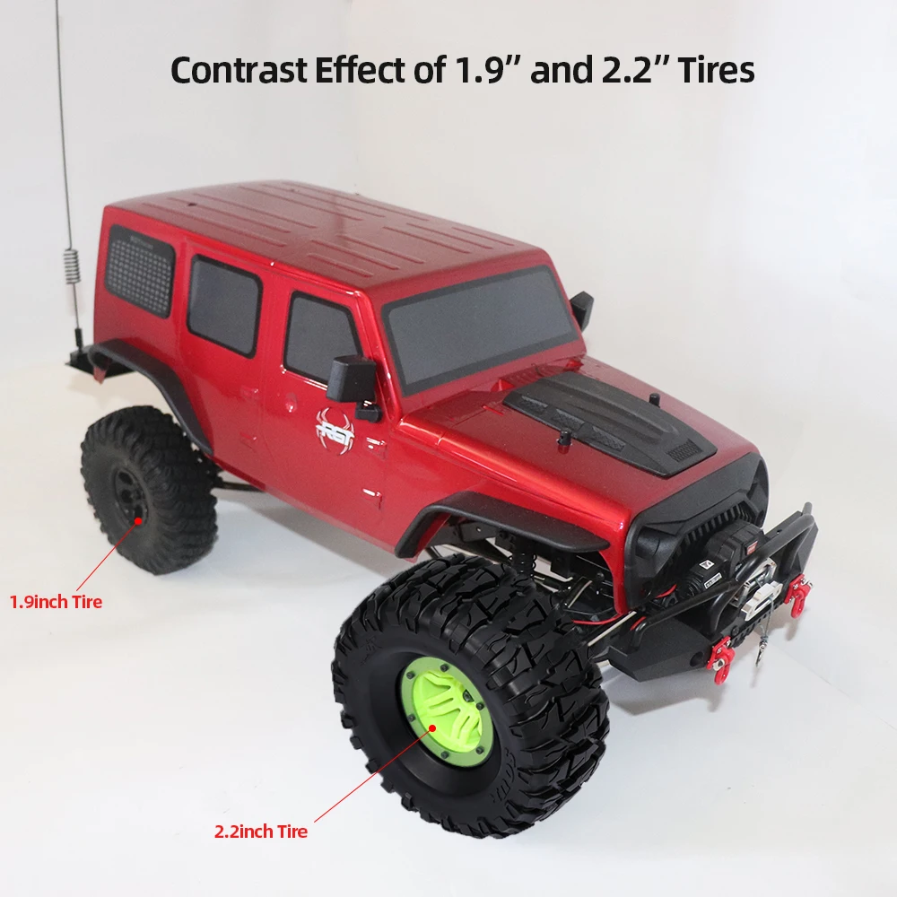 

RC Spare Parts 4Pcs 2.2 Inch 133mm 1/10 RC Rock Crawler Tires for 1:10 Rock Axial Wraith RR10 RC Rock Crawler Truck