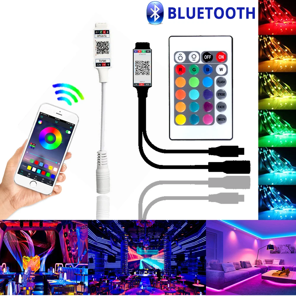 

Светодиодный пульт дистанционного управления с Bluetooth, 12 В, 5050, 2835