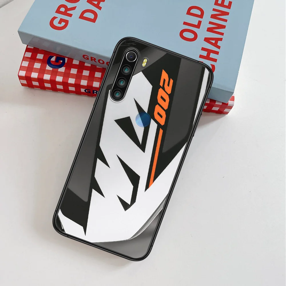 

Cool Fashion Motorcycle Brand KT Phone Case For Xiaomi Redmi Note 7 8 8T 9 9S 4X 7 7A 9A K30 Pro Ultra black Coque Painting