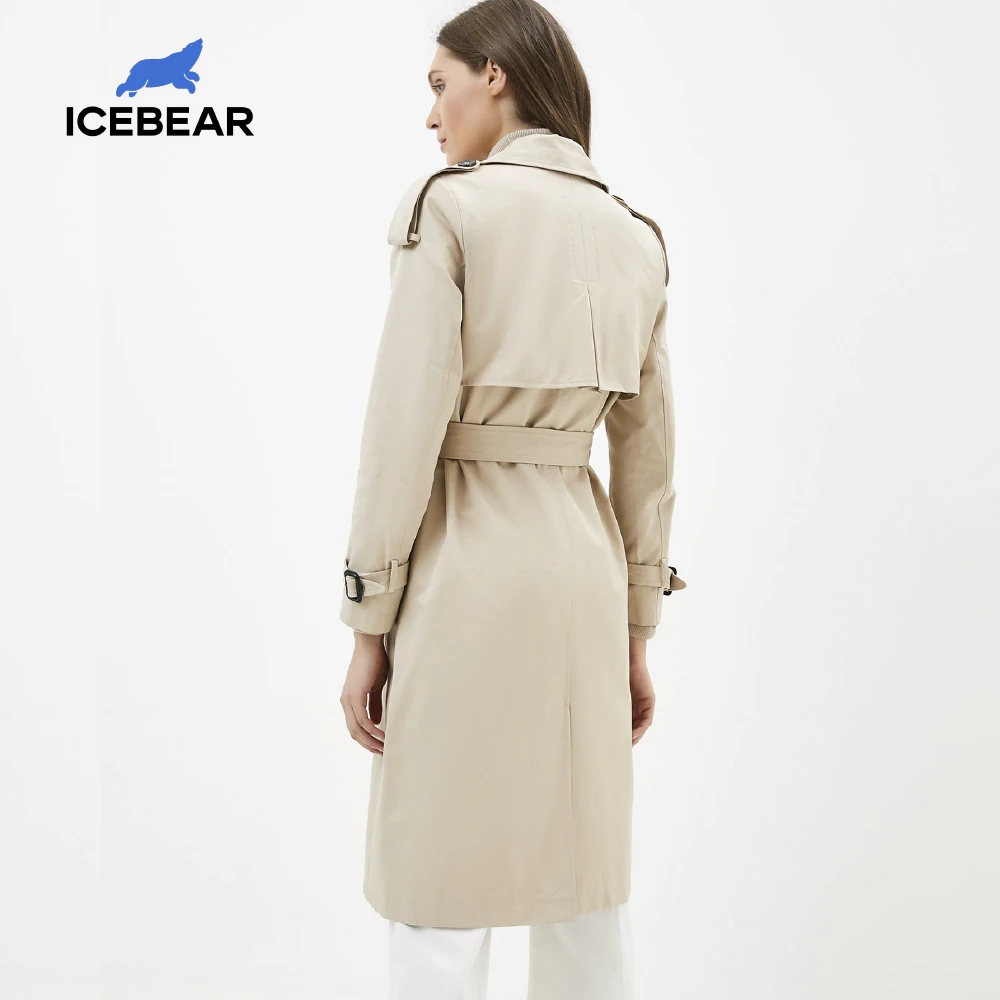 ICEbear 2020 Женская Весенняя ветровка высокого качества с капюшоном модная женская