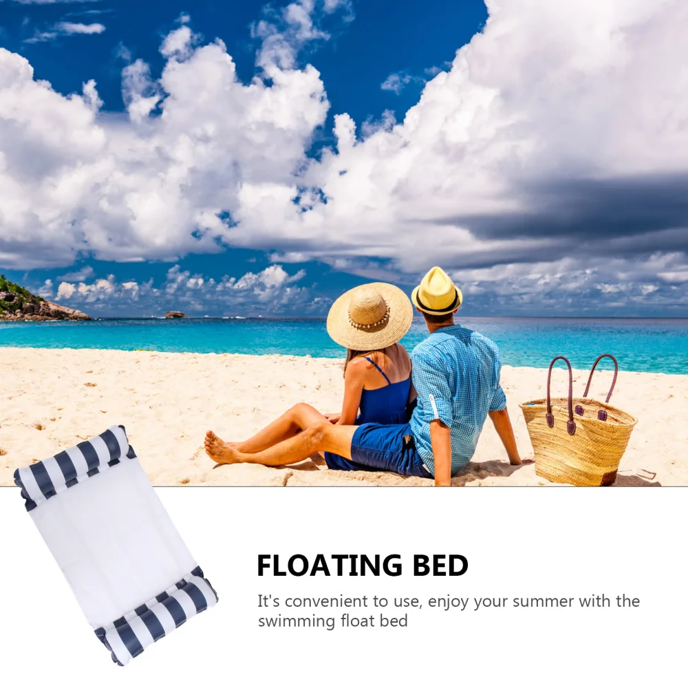 

1pc Creative Swimming Floating Bed Aerated Floating Bed Portable Swimming Mat