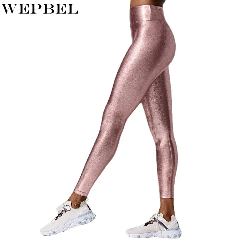 

WEPBEL Solid Color Slim Fit Long Pants Women's Casual Pencil Pants Spring Autumn Fashion Sports Mid Waist Skinny Trousers