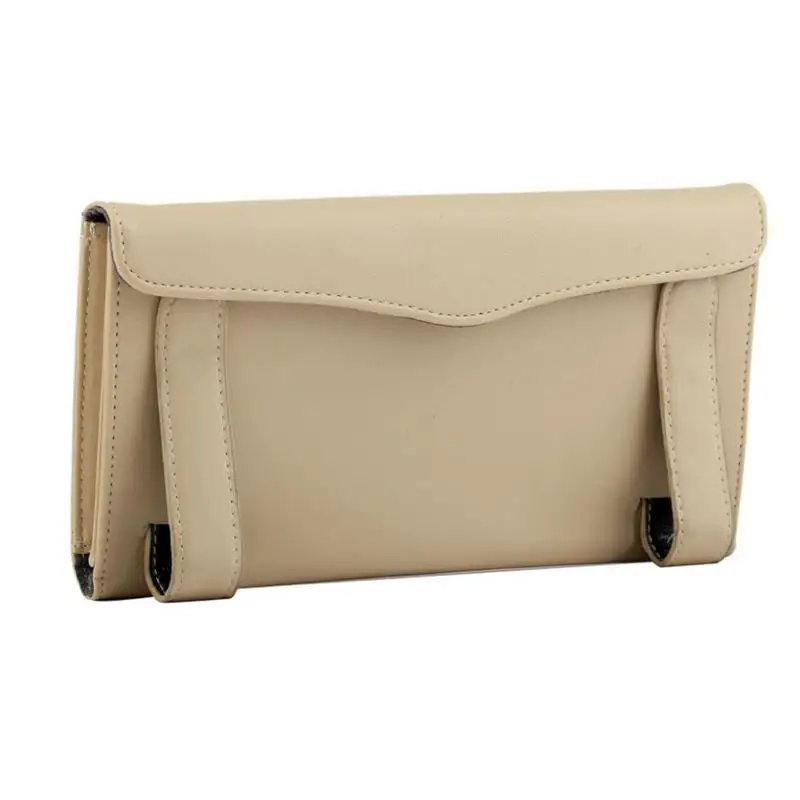 Автомобильный солнцезащитный козырек полиуретановая кожа коробка авто клип