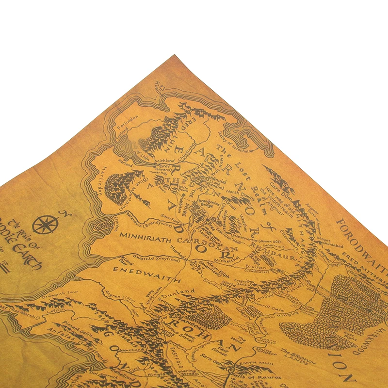 DLKKLB карта фильма Волшебная новая кино плакаты Классическая 51x36 см крафт-бумага