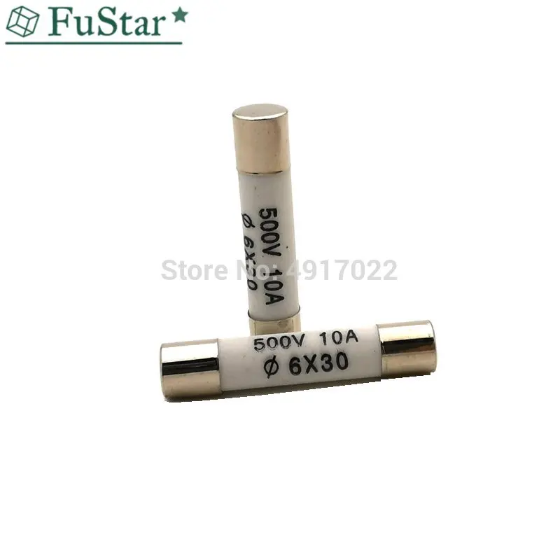 10 шт. 6*30 предохранитель высокого давления для разрыва 6x30 мм Предохранитель 500 в A 1A