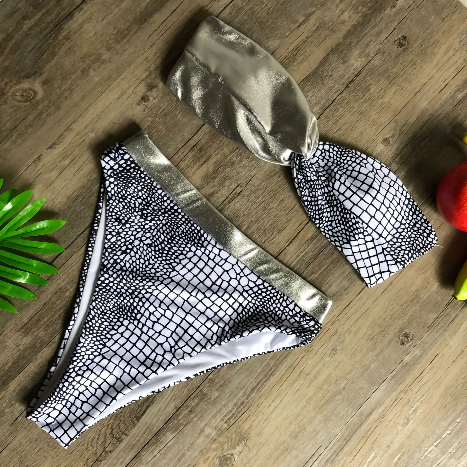 

2020 Bikinis Set Sexy Swimsuit Women High Waist Bikini Micro High Leg Swimming Suit for Bathing Suit Snake Print Swimwear Women
