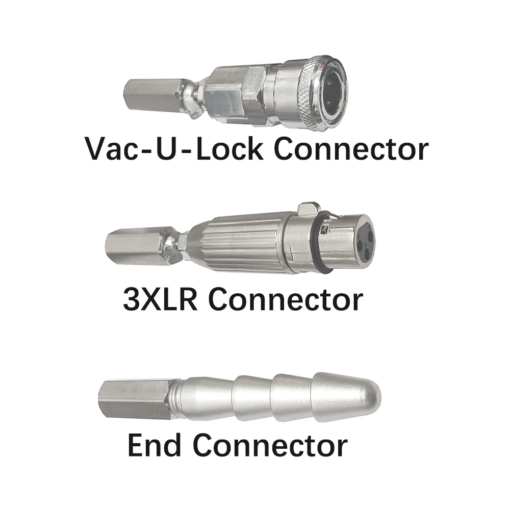 Телескопический линейный привод + 3XLR разъем Vac-U-образный концевой DC 12В/24В