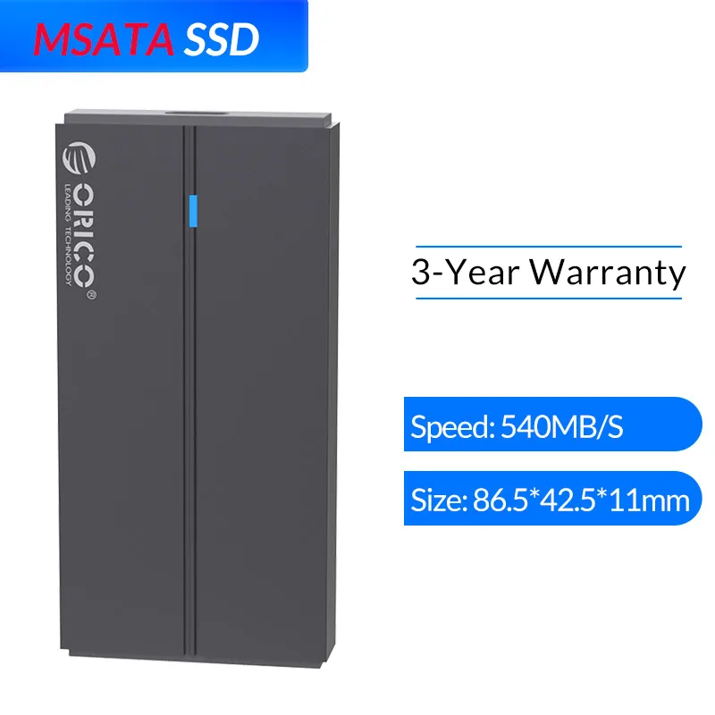 BM200 mSATA SSD ORICO внешний SSD жесткий диск 1 ТБ SSD 128 ГБ 256 ГБ 512 ГБ SATA SSD mSATA SSD NVME Портативный твердотельный накопитель с type C USB 3,1 - Цвет: BM200 mSATA SSD