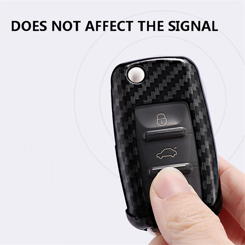 Новый чехол для автомобильного ключа из поликарбоната и углеродного волокна VW
