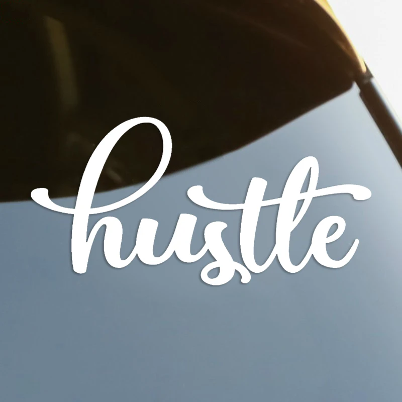 

Hustle Die-Cut Vinyl Decal Car Sticker Waterproof Auto Decors on Car Body Bumper Rear Window #S60234