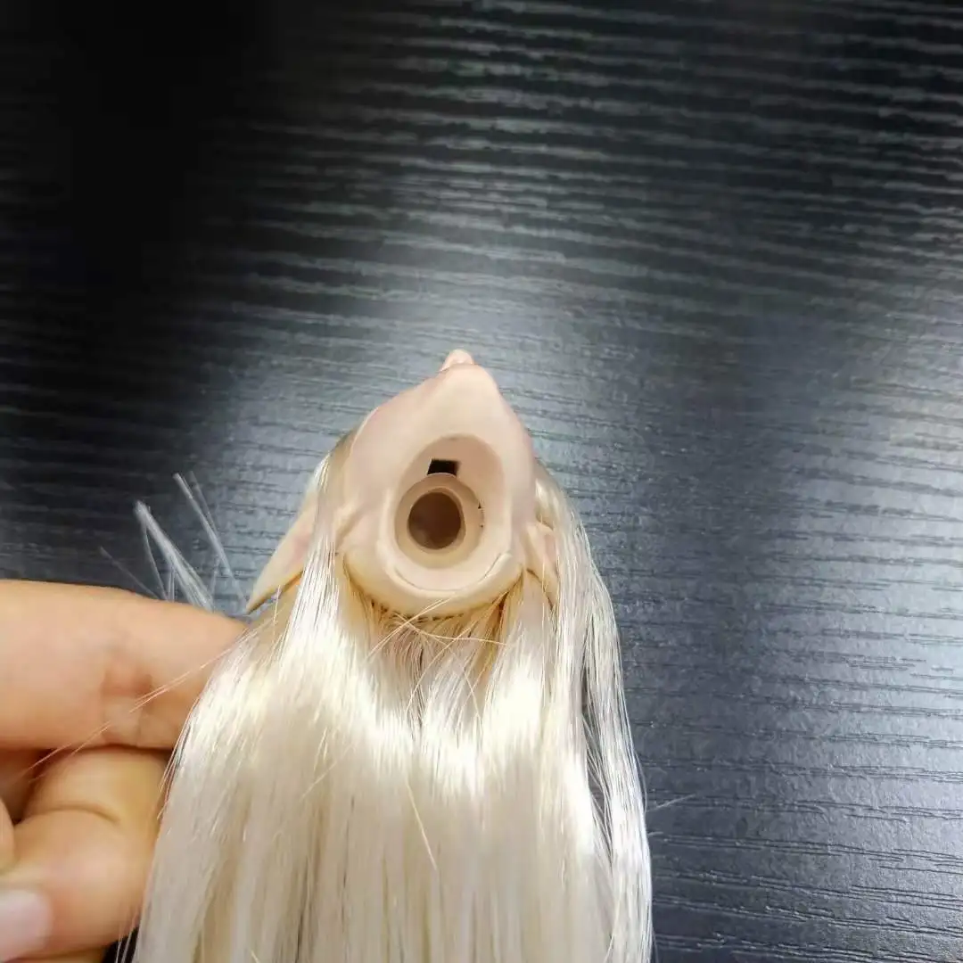 

ON SALE 1/6 Scale Lucifer Head Sculpt Female Elf Emma Head Sculpt with Long Ear for 12" TBLeague Pale Skin Body Figure DIY dolls