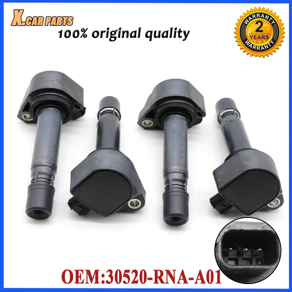 30520 RNA A01 Катушка зажигания для Honda Civic 1.8L Accord CITY CRV 2.0L 2006 2007 2008 2009 2010 2011 099700101 UF582