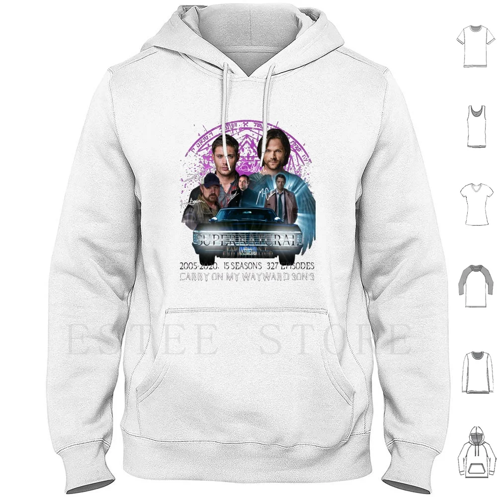 

Limited Edition Supernatural Family Dont End With Blood Season 15Sw Hoodies Supernatural Castiel Demon Non Timebo