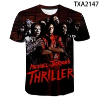 summer new short sleeve t shirt for men boys and girls popular michael jackson pattern streetwear male loose tops tees plus size