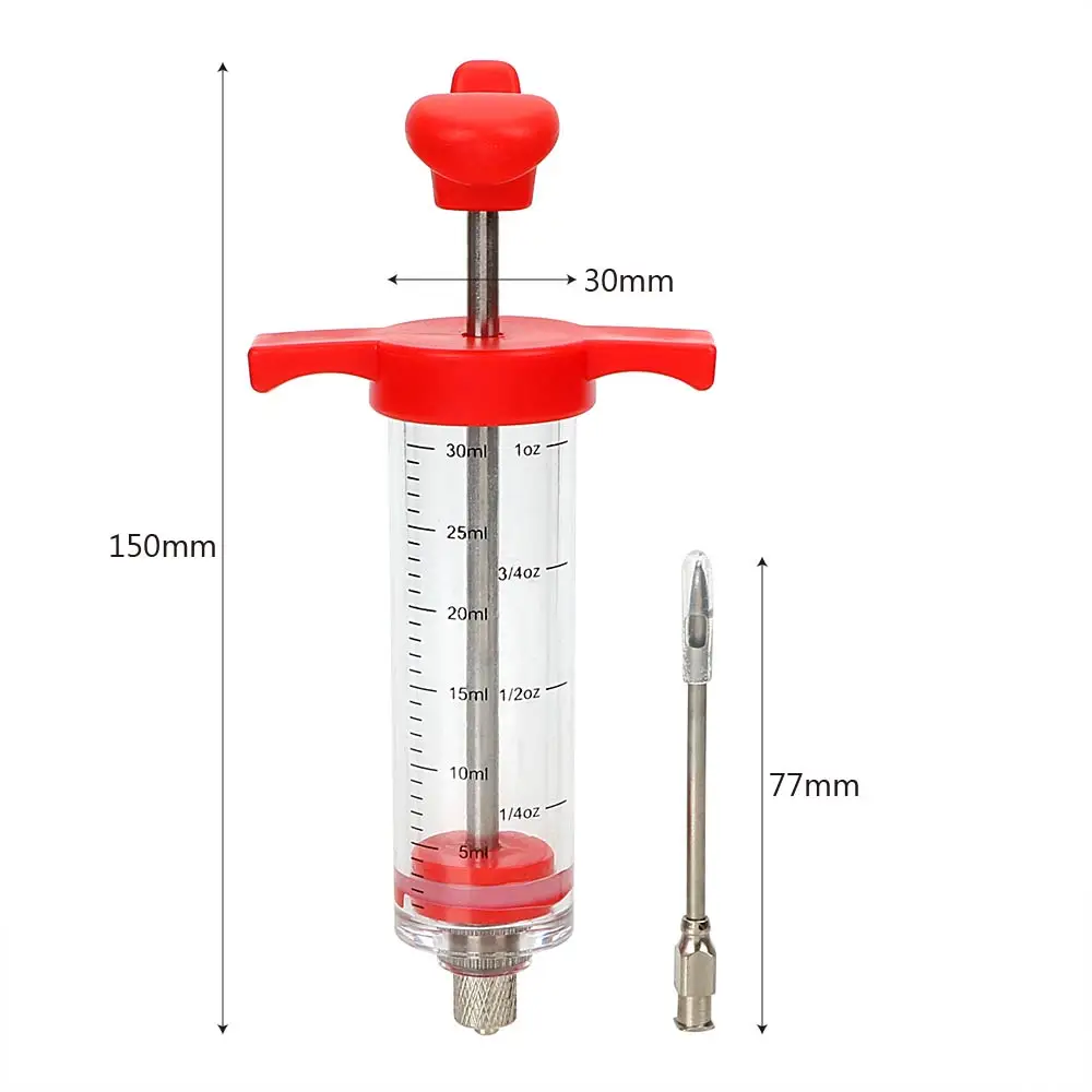 

Poultry Turkey Chicken Flavor Syringe BBQ Meat Syringe Marinade Injector Cooking Sauce Injection Tool