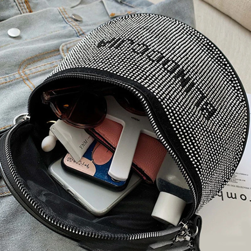 Стразы сумка седло 2020 новые женские маленькие сумки модная искусственная кожа