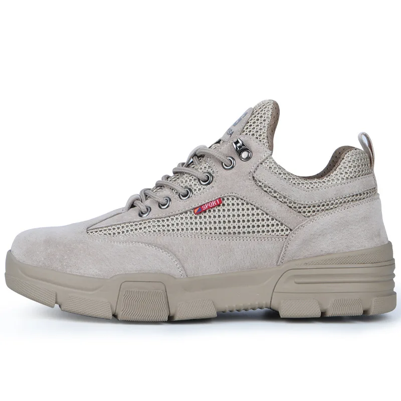 Мужские защитные ботинки AQ27 дышащие со стальным носком защита от удара проколов