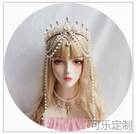 Лидер продаж великолепная цепь корона для волос аксессуары Косплэй девушка