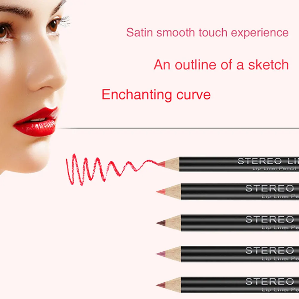 

12pcs Vibely Professional Matte Lip Liner Pencil Set Waterproof Long Lasting Smooth Natural Lipliner Pen Makeup Cosmetic Tools