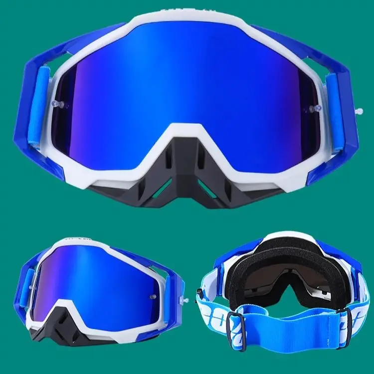 

Motocross Goggles Skiing Anti-Fog UV400 Men Women Ski Glasses Eyewear case Off-road Helmet Mirror Sports Motorcycle Glasses