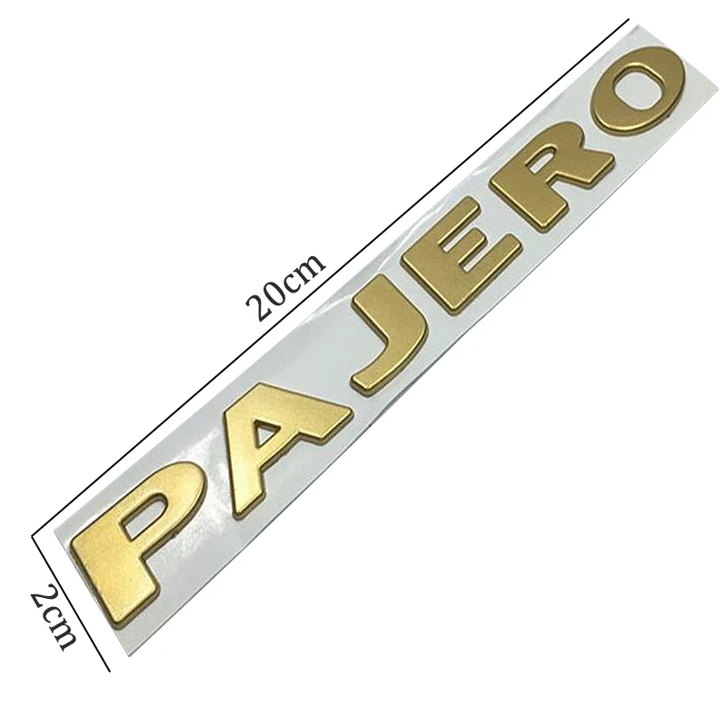 Серебристый золотой для Mitsubishi Pajero буквы Декор в виде эмблемы Наклейка ABS 3D Авто