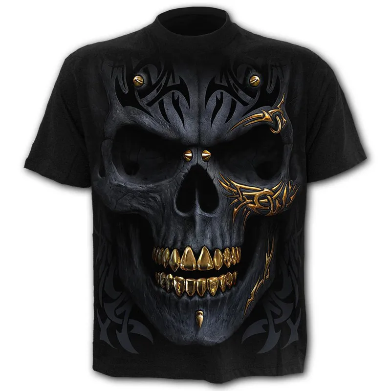 

2020Men Women Children Skull T Shirts Fashion Summer Short Sleeve Ghost Rider Cool T-shirt 3D Print Tops Harajuku Streetwear Tee