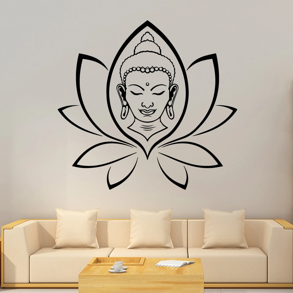 Holy Buddha religion Stickers Wall Sticker For Living Room Decal Decor Mural Bedroom muurstickers Art Decals vinyl | Дом и сад