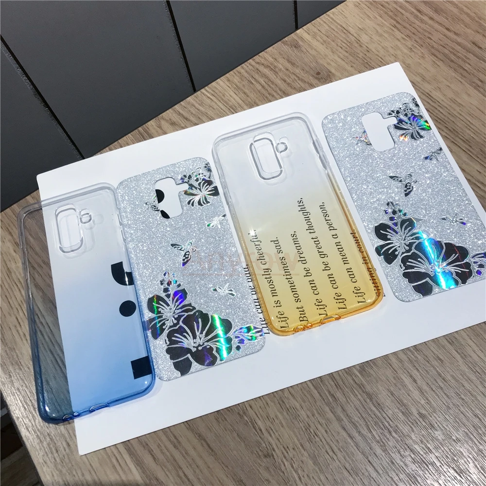 Градиент Buterfly Цветок Блестящий чехол для Meizu 15 M6T M6S M5S M5C M6 M5 Note M3 U20 U10 MX6 Pro 6 Чехол Мягкий ТПУ телефонные чехлы