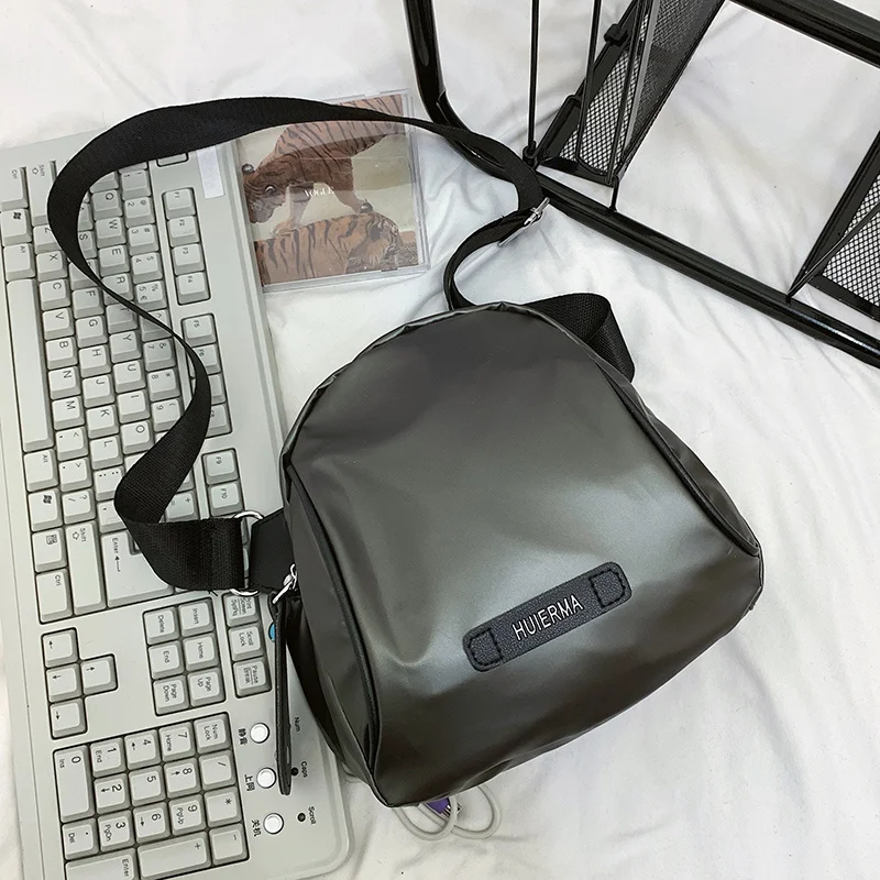 

Women Small Casual Nylon Handbag Waterproof Daily Zipper Shoulder Bag Female Light Soft Leisure Shell Shape Messenger Bag