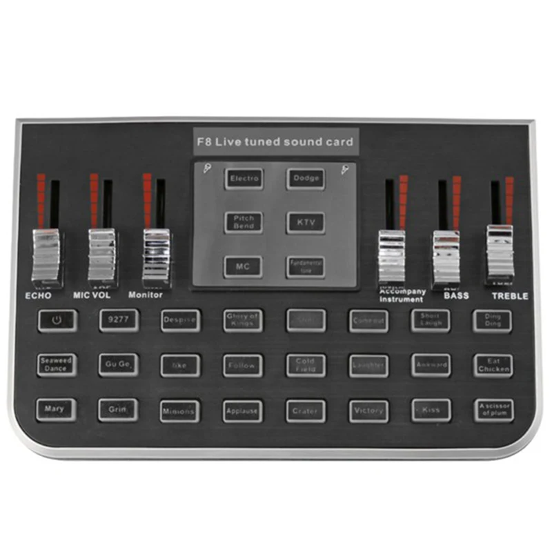 F8 4 режима студийный аудио миксер микрофон Webcast развлечения стример живая