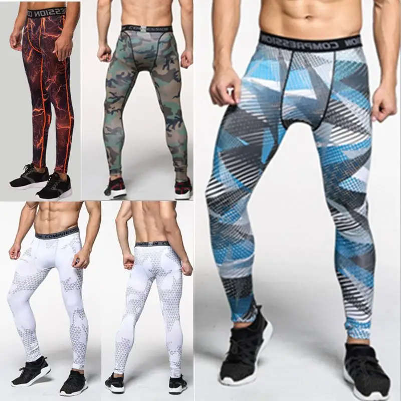 

Трико с принтом, мужские повседневные леггинсы для спортзала и бега, штаны-карандаш для йоги