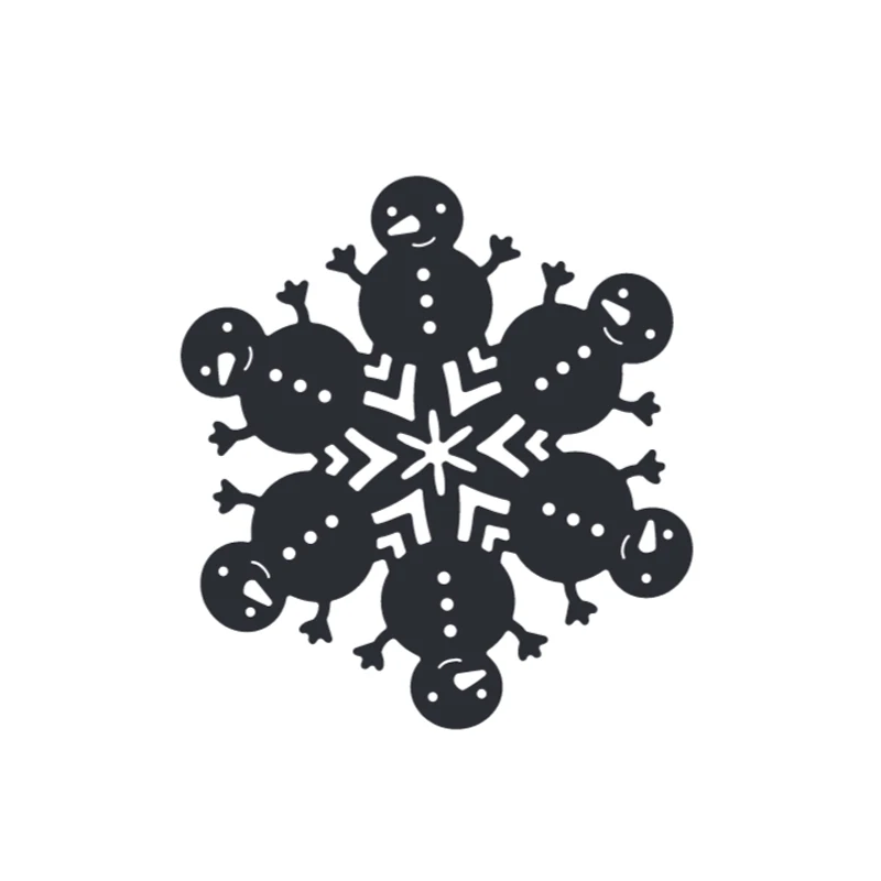 Рождественские снежинки металлические Вырубные штампы искусственная бумажная