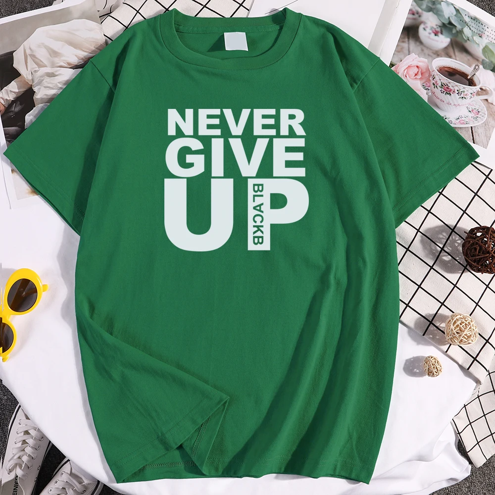 Футболка с надписью Never Give Up Salah Барселона 4 0 футболка для фаната премиум качества
