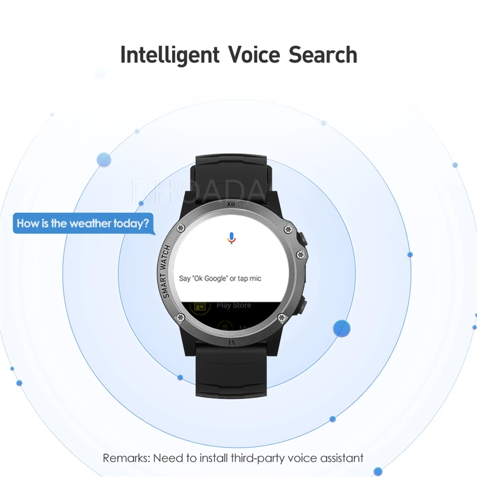 RHOADA D62 4G Смарт-часы Android OS RAM1GB rom 16GB Bluetooth 4,0 Nano SIM часы для звонков сердечного ритма IPX5 smartwatch глобальная версия