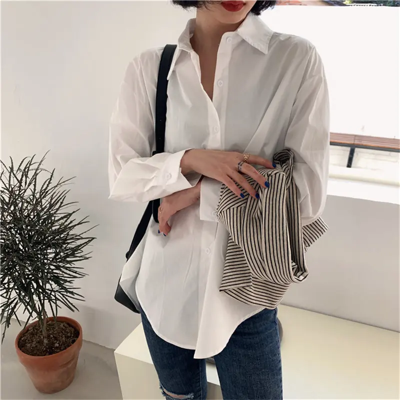 Милые короткие стильные офисные женские Универсальные свободные винтажные Топы