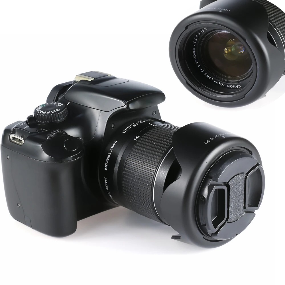 55 мм Цветочная реверсивная лепестковая бленда для объектива камеры Nikon Canon Sony |