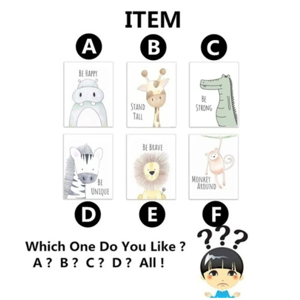 Декоративное Изображение милых мультяшных животных будьте храбрыми сильными